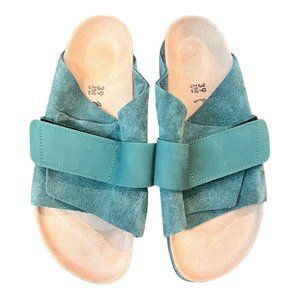 Birkenstock Kyoto Green Suede Sandals